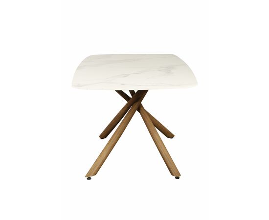 Стол обеденный Неаполь160 TW-1162-T-1,160x90x76 см, белый мрамор, изображение 3 | Интернет магазин мебели и декора LifeDekor