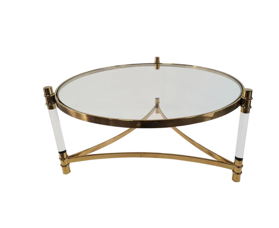 Стол журнальный Эклект MH1796CT, 104х104х46см, золото, изображение 2 | Интернет магазин мебели и декора LifeDekor