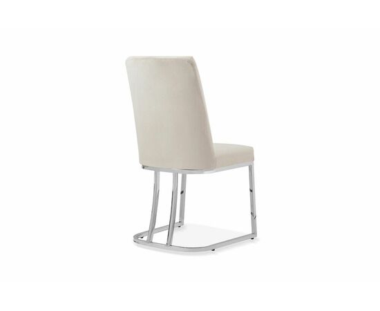 Стул обеденный Пресли DC-3024, 46х47х88, бежевый, хром, изображение 4 | Интернет магазин мебели и декора LifeDekor