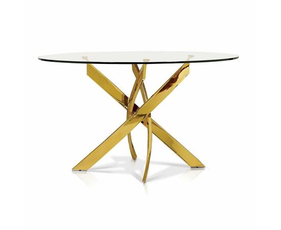 Стол обеденный Элис DT-2850.2, 120х120х75 см, прозрачный | Интернет магазин мебели и декора LifeDekor