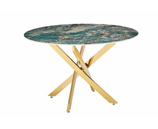 Стол обеденный Элис DT-2850.1, 120х120х75 см, малахитовый | Интернет магазин мебели и декора LifeDekor