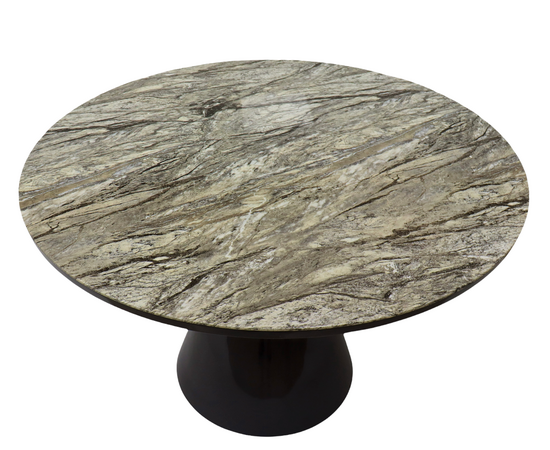 Стол обеденный Орион F-1435, 120х120х76 см, серый мрамор, изображение 4 | Интернет магазин мебели и декора LifeDekor