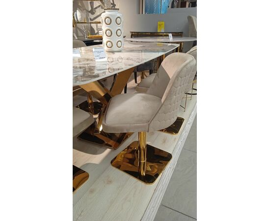 Стул обеденный Лоренсо вращающийся DC-3988, бежевый, изображение 4 | Интернет магазин мебели и декора LifeDekor