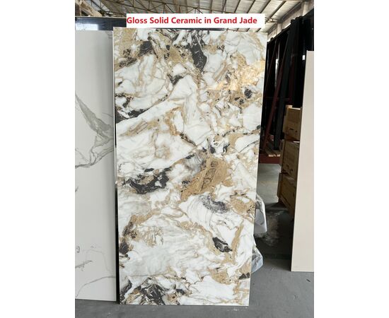 Стол ACERRA NEW 160 GRAND JADE SOLID CERAMIC/ каркас цвета шампань М-City, изображение 3 | Интернет магазин мебели и декора LifeDekor