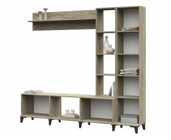 Стенка «Аурелия», дуб крафт серый, изображение 5 | Интернет магазин мебели и декора LifeDekor