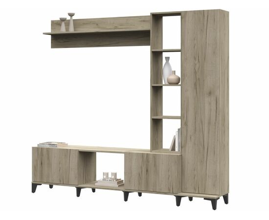 Стенка «Аурелия», дуб крафт серый, изображение 3 | Интернет магазин мебели и декора LifeDekor
