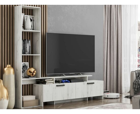 Стенка «Лучиана», Дуб крафт белый, изображение 2 | Интернет магазин мебели и декора LifeDekor