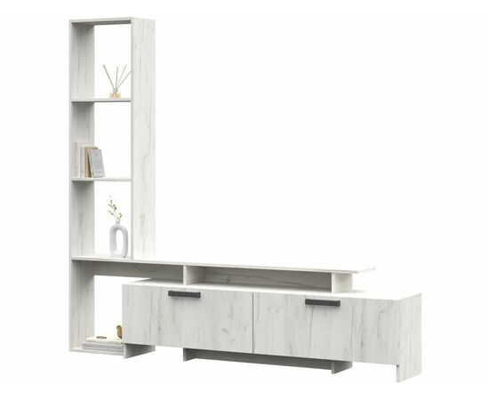 Стенка «Лучиана», Дуб крафт белый, изображение 3 | Интернет магазин мебели и декора LifeDekor