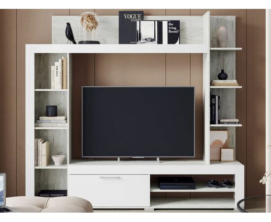 Стенка «Васанта», Софт вайт/Дуб крафт белый | Интернет магазин мебели и декора LifeDekor