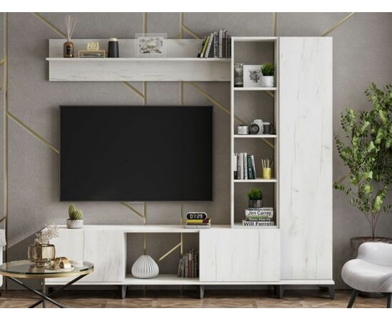 Стенка «Аурелия», дуб крафт белый | Интернет магазин мебели и декора LifeDekor