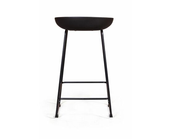 Стул полубарный Leo пластик черный, изображение 5 | Интернет магазин мебели и декора LifeDekor