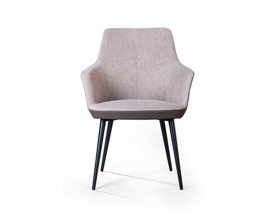 Стул с подлокотниками Frank, рогожка комби бежевый, изображение 4 | Интернет магазин мебели и декора LifeDekor