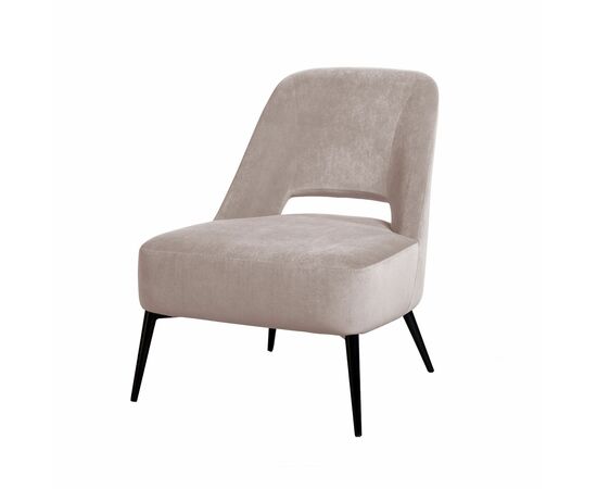 Кресло Dante, бархат пепельно-бежевый 25, изображение 3 | Интернет магазин мебели и декора LifeDekor
