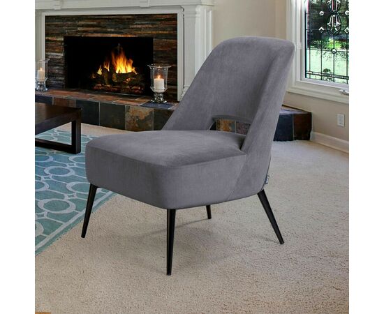 Кресло Dante, бархат серый 27, изображение 4 | Интернет магазин мебели и декора LifeDekor