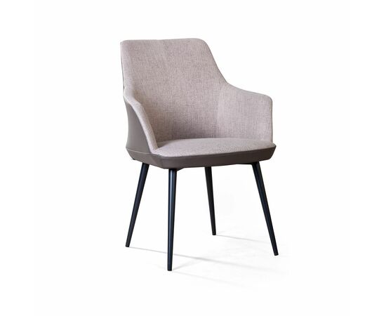 Стул с подлокотниками Frank, рогожка комби бежевый, изображение 3 | Интернет магазин мебели и декора LifeDekor