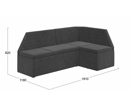 Скамья угловая «Лондон» со спальным местом Исп.2, изображение 2 | Интернет магазин мебели и декора LifeDekor