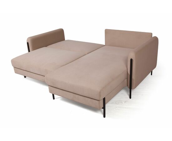 Barcelona диван-кровать с шезлонгом, велюр бежевый, изображение 7 | Интернет магазин мебели и декора LifeDekor