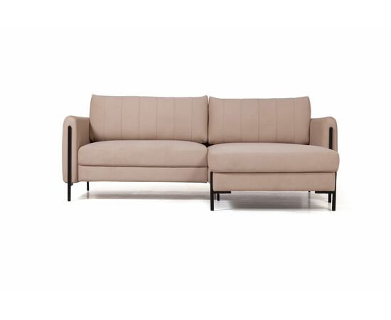 Barcelona диван-кровать с шезлонгом, велюр бежевый, изображение 9 | Интернет магазин мебели и декора LifeDekor