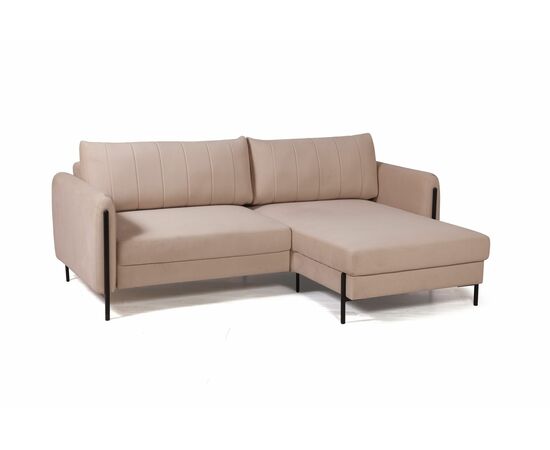 Barcelona диван-кровать с шезлонгом, велюр бежевый, изображение 8 | Интернет магазин мебели и декора LifeDekor