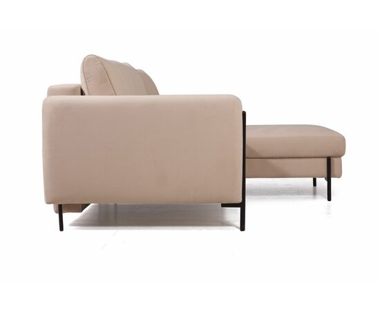 Barcelona диван-кровать с шезлонгом, велюр бежевый, изображение 4 | Интернет магазин мебели и декора LifeDekor