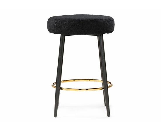 Барный стул Plato black fabric, изображение 2 | Интернет магазин мебели и декора LifeDekor