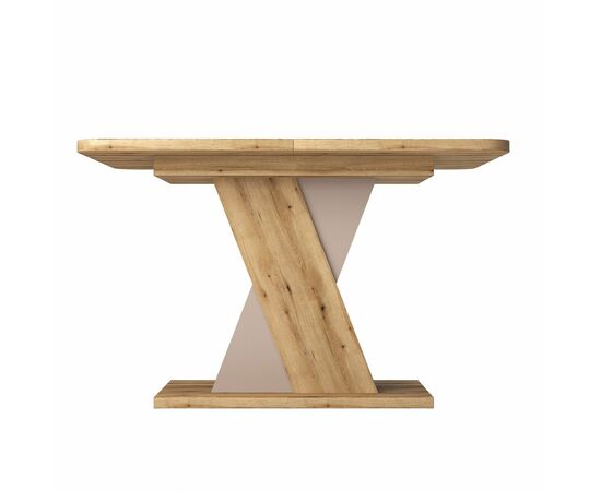 Стол раскладной Bruno (120+40) дуб эвок прибрежный/глиняный серый, изображение 4 | Интернет магазин мебели и декора LifeDekor