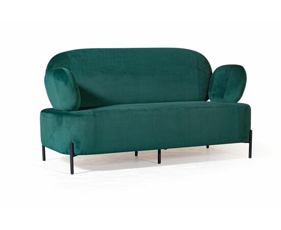 Диван Dandy двухместный, бархат зеленый 19, изображение 2 | Интернет магазин мебели и декора LifeDekor