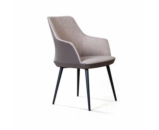 Стул с подлокотниками Frank, рогожка комби бежевый, изображение 6 | Интернет магазин мебели и декора LifeDekor