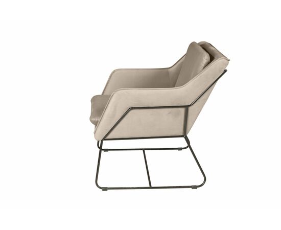 Кресло Alex, бархат бежевый 5, изображение 5 | Интернет магазин мебели и декора LifeDekor