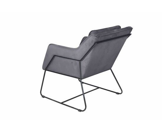 Кресло Alex, бархат серый 27, изображение 4 | Интернет магазин мебели и декора LifeDekor