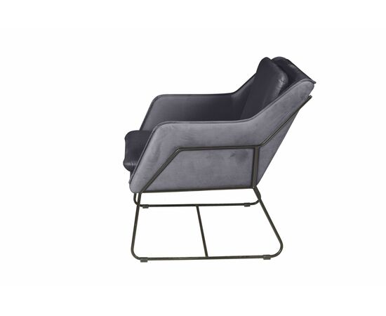 Кресло Alex, бархат серый 27, изображение 5 | Интернет магазин мебели и декора LifeDekor