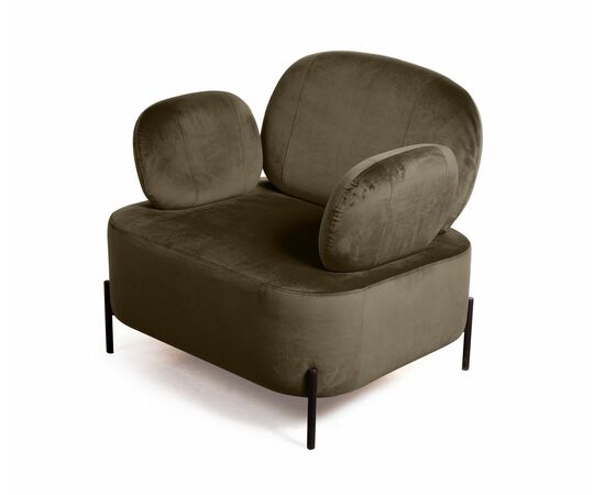 Кресло Dandy, бархат matte 65 коричневый, изображение 6 | Интернет магазин мебели и декора LifeDekor