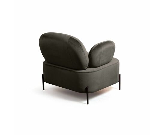 Кресло Dandy, бархат matte 80 серый, изображение 3 | Интернет магазин мебели и декора LifeDekor