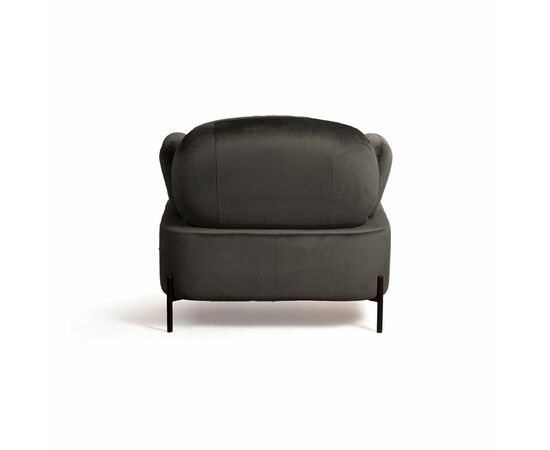 Кресло Dandy, бархат matte 80 серый, изображение 5 | Интернет магазин мебели и декора LifeDekor