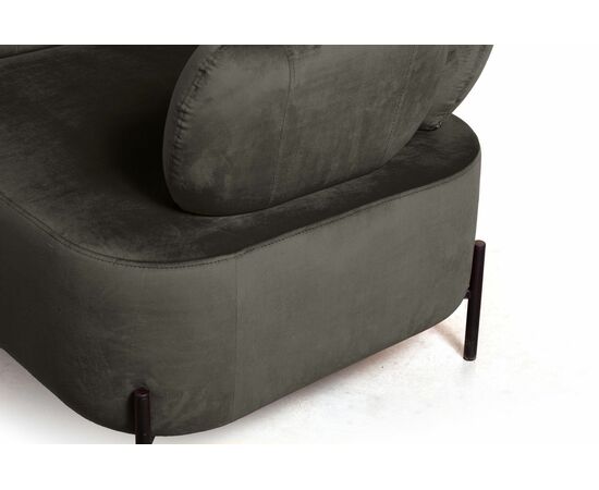 Кресло Dandy, бархат matte 80 серый, изображение 4 | Интернет магазин мебели и декора LifeDekor