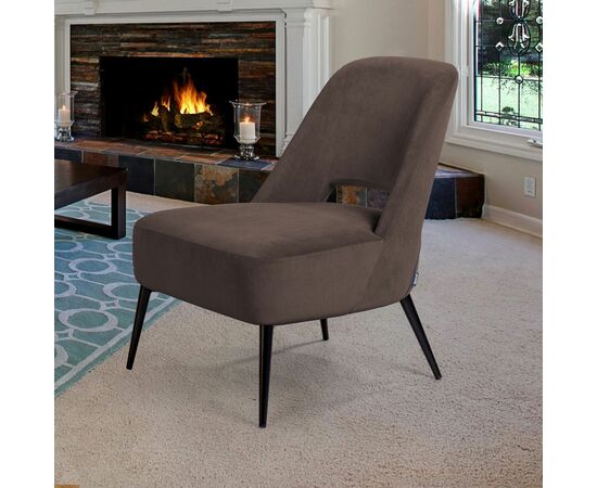 Кресло Dante, бархат антрацит 14, изображение 2 | Интернет магазин мебели и декора LifeDekor