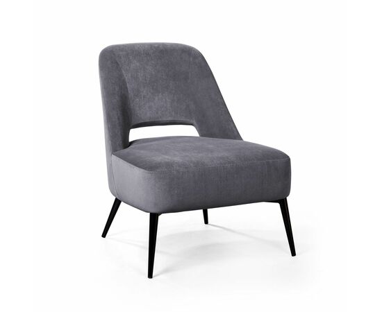 Кресло Dante, бархат серый 27 | Интернет магазин мебели и декора LifeDekor