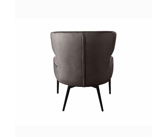 Кресло Richard ромб, бархат антрацит 14, изображение 5 | Интернет магазин мебели и декора LifeDekor