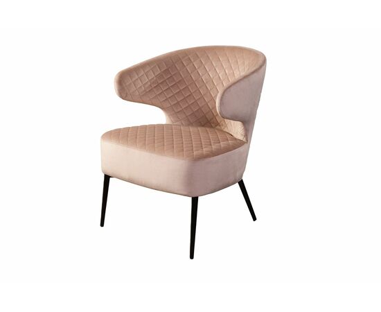 Кресло Richard ромб, бархат бежевый 5 | Интернет магазин мебели и декора LifeDekor