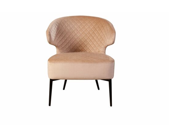 Кресло Richard ромб, бархат бежевый 5, изображение 2 | Интернет магазин мебели и декора LifeDekor