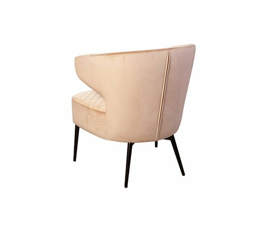 Кресло Richard ромб, бархат бежевый 5, изображение 5 | Интернет магазин мебели и декора LifeDekor