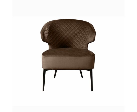 Кресло Richard ромб, бархат коричневый 12, изображение 5 | Интернет магазин мебели и декора LifeDekor