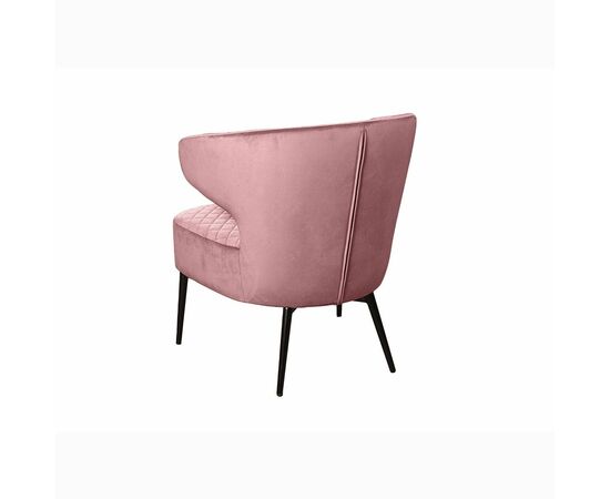 Кресло Richard ромб, бархат пудровый 15, изображение 4 | Интернет магазин мебели и декора LifeDekor