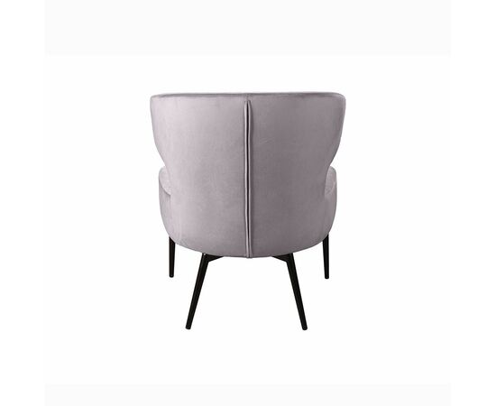 Кресло Richard ромб, бархат светло-серый 26, изображение 5 | Интернет магазин мебели и декора LifeDekor