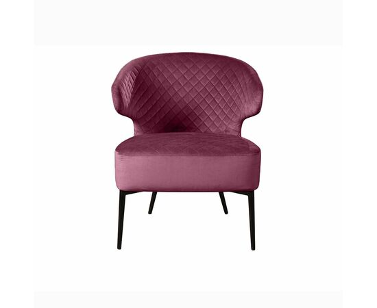 Кресло Richard ромб, бархат винно-красный 16, изображение 2 | Интернет магазин мебели и декора LifeDekor