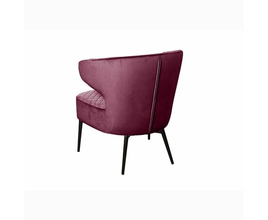 Кресло Richard ромб, бархат винно-красный 16, изображение 4 | Интернет магазин мебели и декора LifeDekor