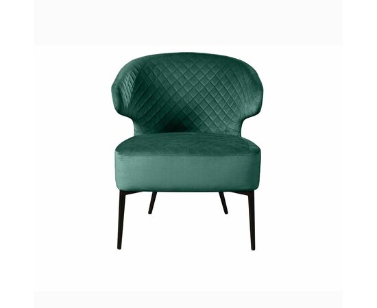 Кресло Richard ромб, бархат зелёный 19, изображение 2 | Интернет магазин мебели и декора LifeDekor