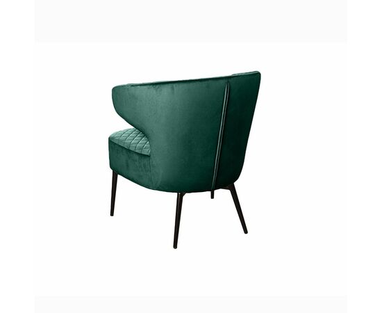 Кресло Richard ромб, бархат зелёный 19, изображение 4 | Интернет магазин мебели и декора LifeDekor