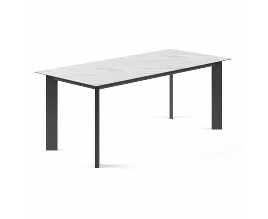 Стол раскладной Track (160+50), керамика белая, изображение 3 | Интернет магазин мебели и декора LifeDekor