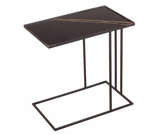 Журнальный столик Stone 026-7, керамика черная | Интернет магазин мебели и декора LifeDekor